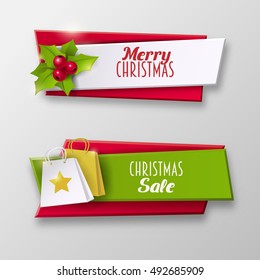 Christmas sale banners