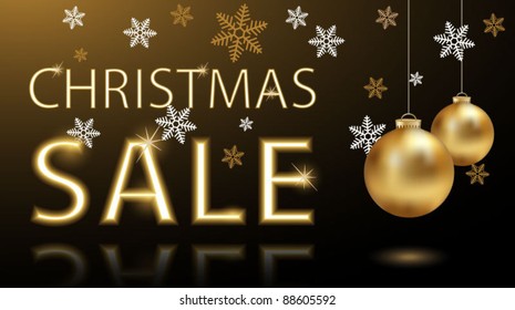 Christmas sale banner-vector