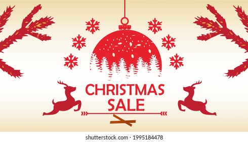 christmas sale. beautiful designs for greeting cards, decorations, banners, websites, social media and your other business