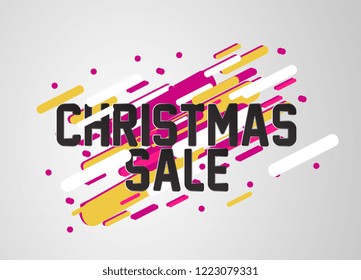 christmas sale, beautiful greeting card background or banner with winter sport theme. vector