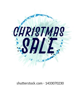 christmas sale, beautiful greeting card background or banner with frozen theme. design illustration