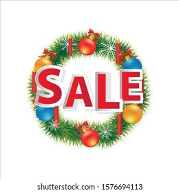 Christmas sale concept for your design