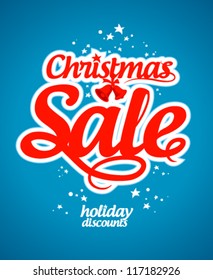 Christmas sale design template.