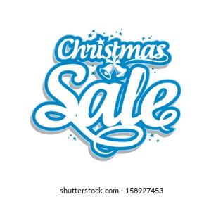 Christmas sale design template.