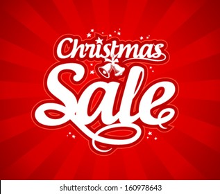 Christmas Sale Design Template.