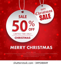 Christmas sale design template