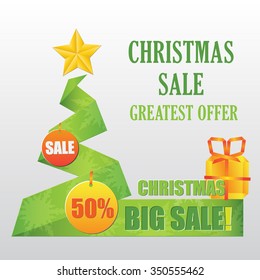 Christmas sale design template