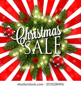 Christmas sale design template