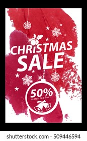 Christmas sale design template