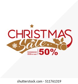 Christmas sale design template