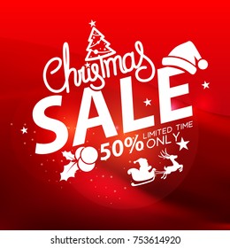 Christmas sale design template