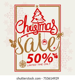 Christmas sale design template