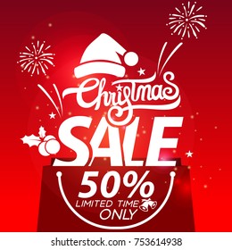 Christmas sale design template