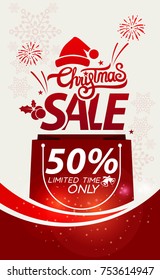 Christmas sale design template