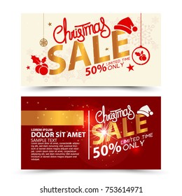 Christmas sale design template