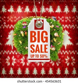 Christmas sale design template. EPS 10 vector file included