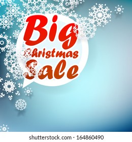 Christmas sale design template. + EPS10 vector file