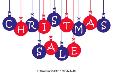 Christmas sale design template. Vector illustration.