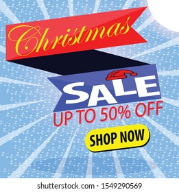 Christmas sale design template.editable text