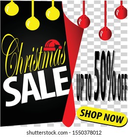 Christmas sale design template.editable text