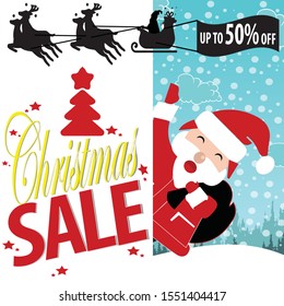 Christmas sale design template.editable text