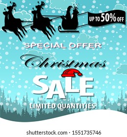 Christmas sale design template.editable text