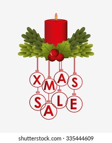 christmas sale design, vector illustration eps10 graphic 