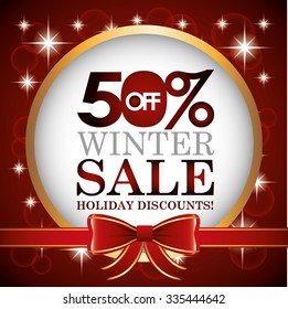 christmas sale design, vector illustration eps10 graphic 