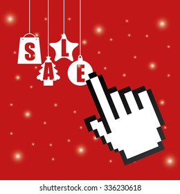christmas sale design, vector illustration eps10 graphic 