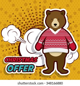 christmas sale design, vector illustration eps10 graphic 