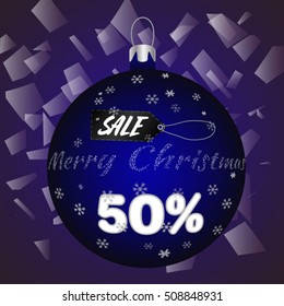 christmas sale graphic design , vector illustration