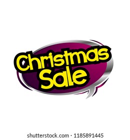 christmas sale, greeting card background or banner with comic theme. design illustration