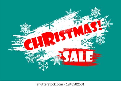 Christmas sale. Happy New Year 2019. Vector