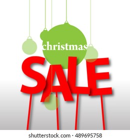 Christmas Sale Layout/Design Cover Background