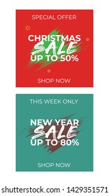 CHRISTMAS SALE NEW YEAR SALE BLACK FRDAY FLASH SALE TEMPLATE