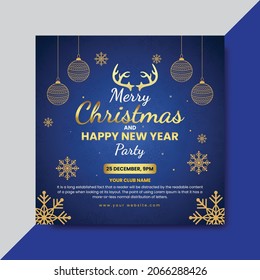 Christmas Sale Offer Social Media Banner Post Design Template