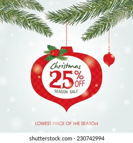 Christmas sale poster