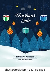 Christmas Sale Poster Design Template