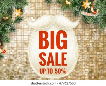 Christmas sale poster. EPS 10 vector file included