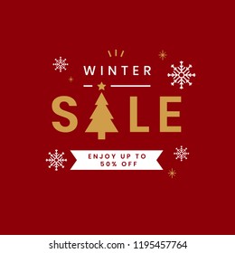 Christmas sale promotion badge vector