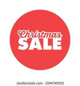 Christmas sale promotion badge. Xmas gift season promo banner.