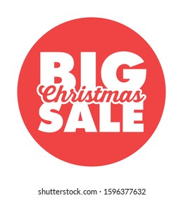 Christmas sale promotion badge. Xmas gift season promo banner.