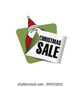 Christmas sale and Santa Claus