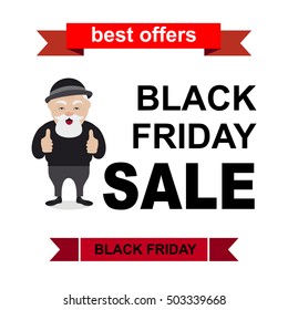 Christmas sale with Santa Claus