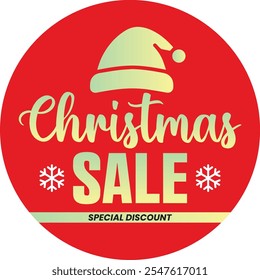 Christmas Sale Special Discount Promotional Ecommerce Offer Design Marketing Symbol