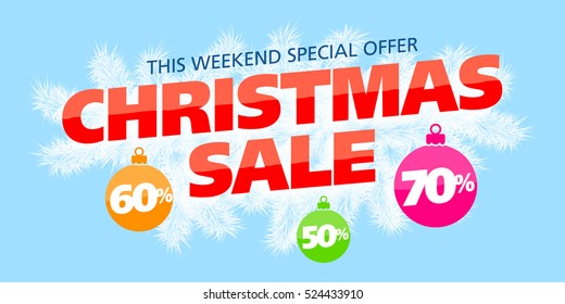 Christmas Sale special offer banner