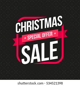 Christmas Sale Special Offer Label