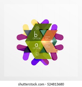 Christmas sale stickers and labels. Paper infographic template with snowflake