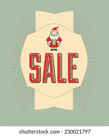 Christmas sale tag. 