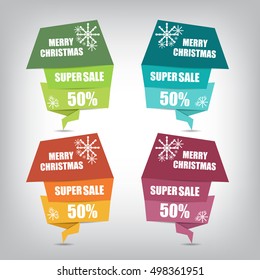Christmas Sale Tag Banner